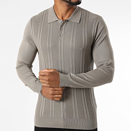 Frilivin - Polo Mangas Largas De Punto 653 Topo