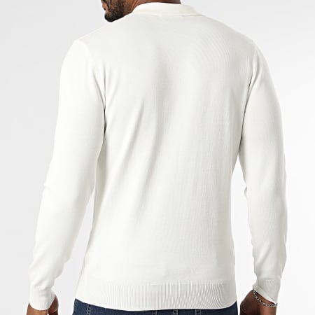 Frilivin - Polo de Manga Larga de Punto 653 Beige Claro