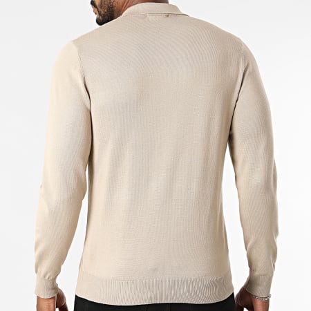 Frilivin - Polo Manches Longues En Mailles 653 Beige