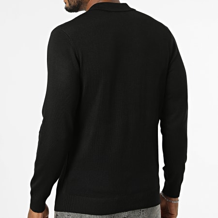 Frilivin - Polo Maniche Lunghe Maglia 653 Nero