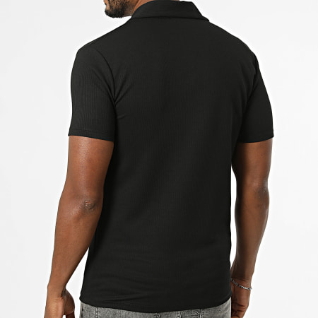 Frilivin - Polo Manches Courtes Rib 311 Noir