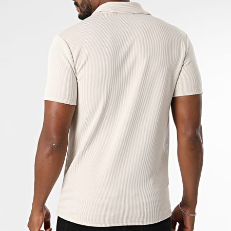 Frilivin - Polo Manches Courtes Rib 311 Beige