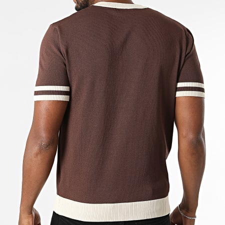 Frilivin - Tee Shirt Maille 6054 Marron Beige