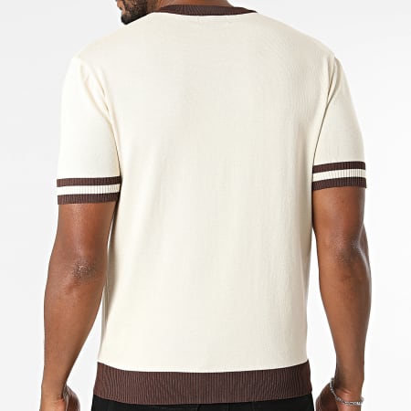 Frilivin - Tee Shirt Maille 6054 Beige Marron