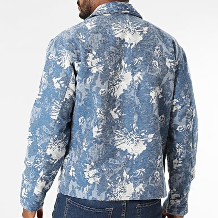 Frilivin - Veste Zippée 600 Bleu Chiné Blanc