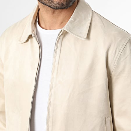 Frilivin - Veste Suédine Zippée N90 Beige