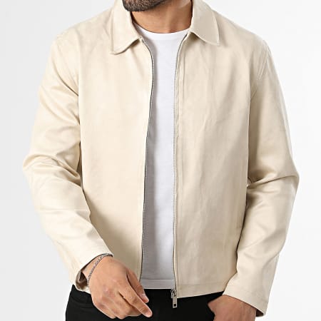 Frilivin - Veste Suédine Zippée N90 Beige