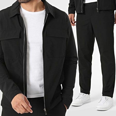 Frilivin - Ensemble Veste Zippée Et Pantalon Y76 Noir
