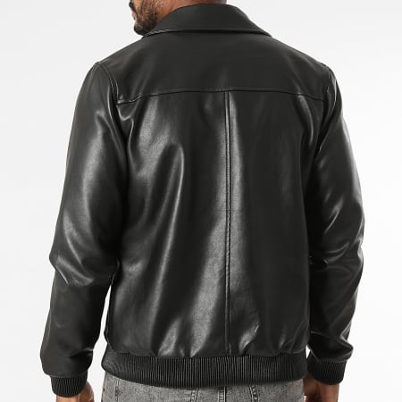 Frilivin - Veste Simili Cuir Zippée M06 Noir