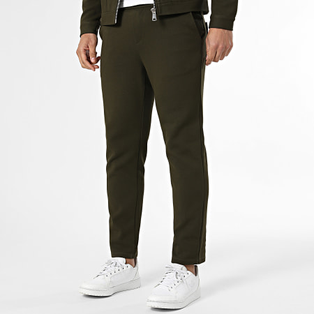 Frilivin - Ensemble Veste Zippée Et Pantalon D81 Vert Kaki