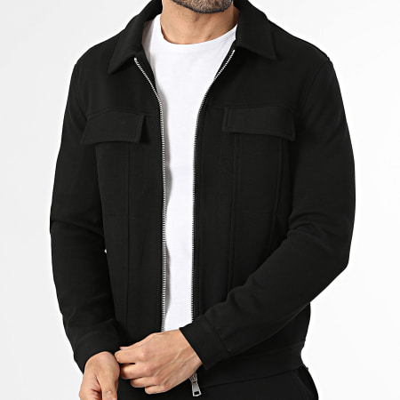 Frilivin - Ensemble Veste Zippée Et Pantalon D81 Noir