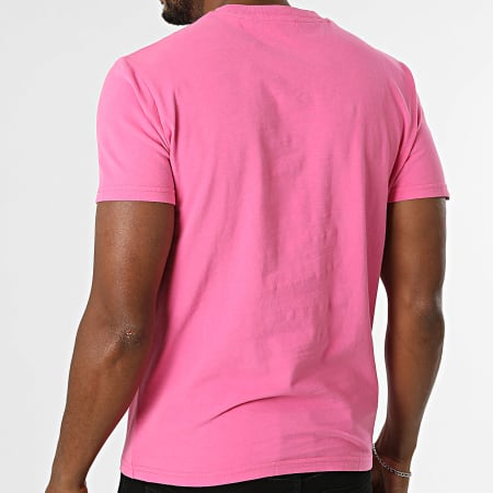 Superdry - Camiseta Essential Logo Bordado M1011245A Rosa Fucsia