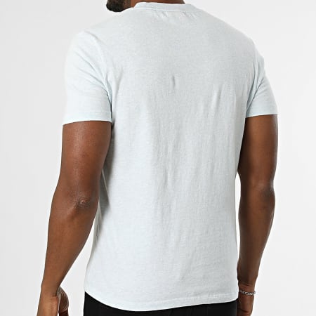 Superdry - Camiseta Essential Logo Bordado M1011245A Azul Cielo Jaspeado