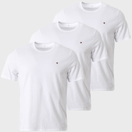 Tommy Hilfiger - Lot De 3 Tee Shirts 3870 Blanc