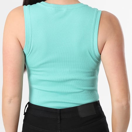 Tommy Jeans - Débardeur A Rayures Femme Essential 0673 Turquoise