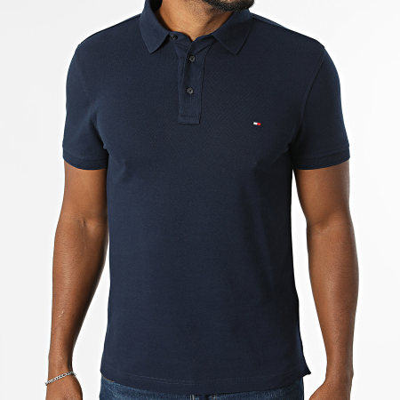 Tommy Hilfiger - Polo Manches Courtes Slim 1985 7771 Bleu Marine