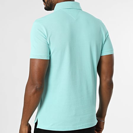 Tommy Hilfiger - Polo Manches Courtes Slim 1985 7771 Bleu Clair