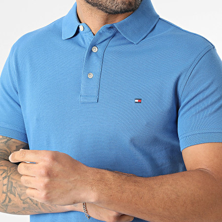Tommy Hilfiger - Polo Manches Courtes Slim 1985 7771 Bleu Roi