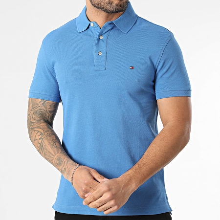 Tommy Hilfiger - Polo Manches Courtes Slim 1985 7771 Bleu Roi