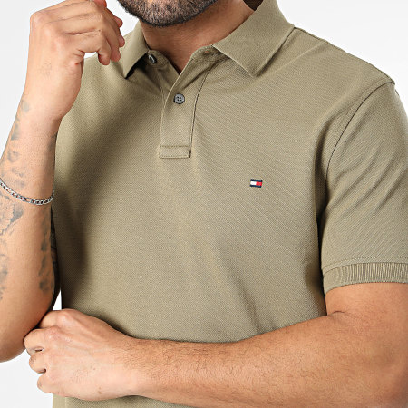 Tommy Hilfiger - Polo Manches Courtes Regular Fit 1985 7770 Vert Kaki