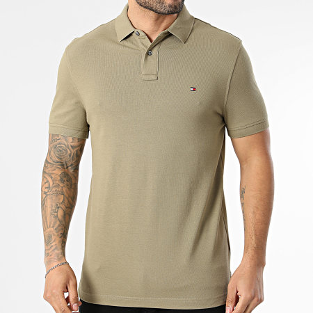 Tommy Hilfiger - Polo Manches Courtes Regular Fit 1985 7770 Vert Kaki