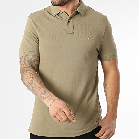 Tommy Hilfiger - Polo Manches Courtes Regular Fit 1985 7770 Vert Kaki