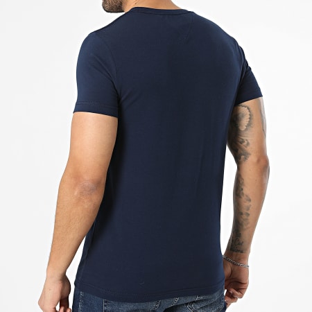 Tommy Hilfiger - Tee Shirt Slim Stretch 0800 Bleu Marine