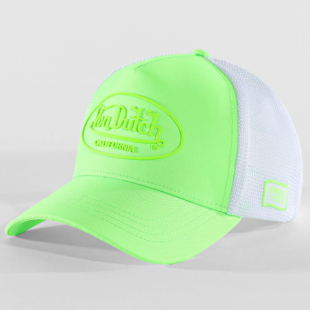 Von Dutch - Casquette Trucker Fluo Vert Fluo Blanc