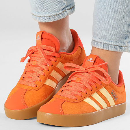 Adidas Performance - Zapatillas Mujer VL Court 3.0 IH4030 Naranja Puro Tinte Naranja Metálico Hierro