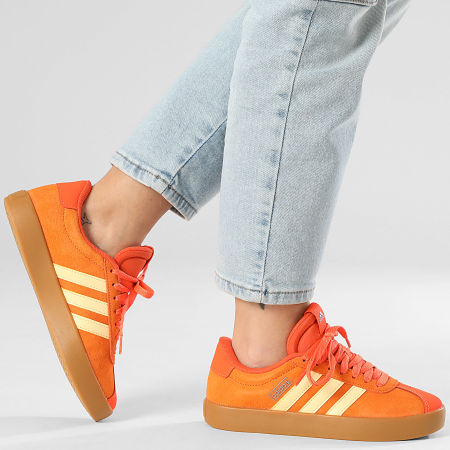 Adidas Performance - Zapatillas Mujer VL Court 3.0 IH4030 Naranja Puro Tinte Naranja Metálico Hierro