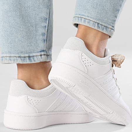 Adidas Performance - Zapatillas Mujer Hoops Classic J KH8913 x SUPERLACED Cordones Leopardo Amarillo