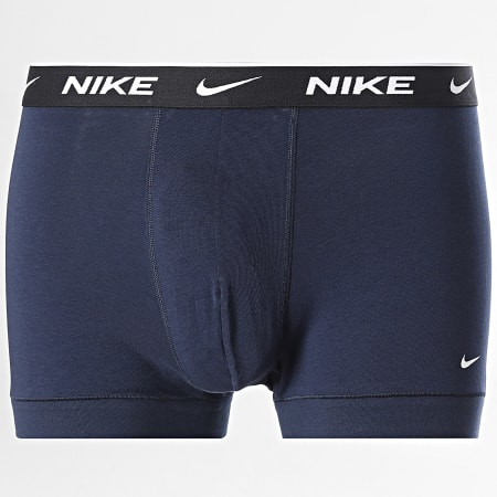 Nike - Pack de 3 bóxers Essential Cotton Stretch KE1284 Negro Azul Marino Azul Real