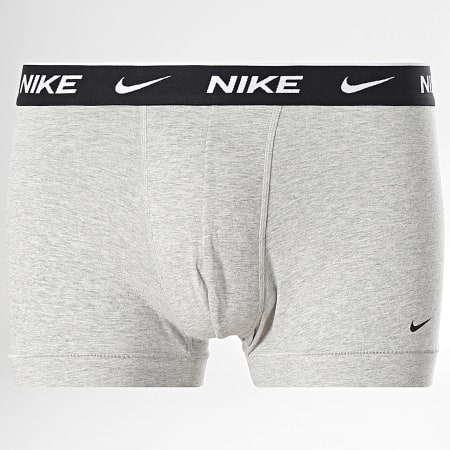 Nike - Lot De 3 Boxers Essential Cotton Stretch KE1284 Noir Blanc Gris Chiné