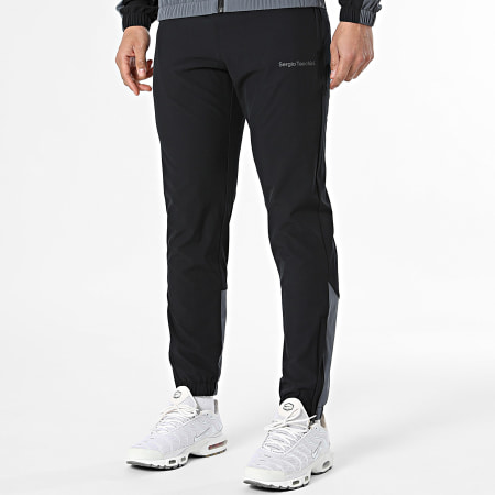 Sergio Tacchini - Ensemble De Survetement Arcata 41452 Noir Gris Anthracite