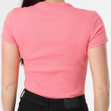 Tommy Jeans - Tee Shirt Slim Femme Essential 7383 Rose