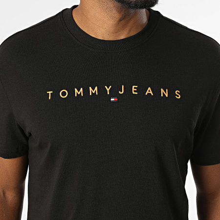 Tommy Jeans - Tee Shirt Linear Logo 0744 Noir