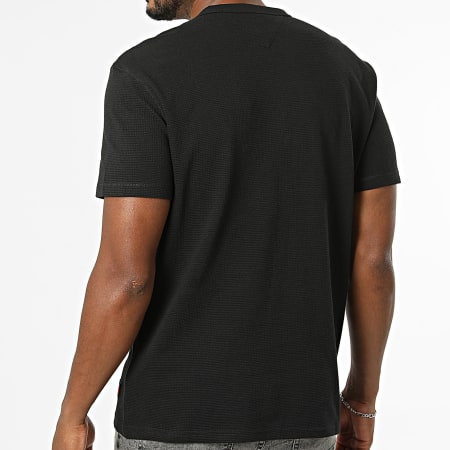Tommy Jeans - Tee Shirt Regular Fit Waffle 2529 Noir