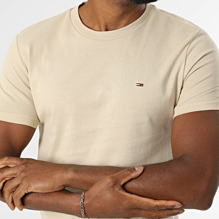 Tommy Jeans - Lot De 2 Tee Shirts Jersey 0687 Beige Blanc