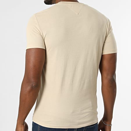 Tommy Jeans - Lot De 2 Tee Shirts Jersey 0687 Beige Blanc