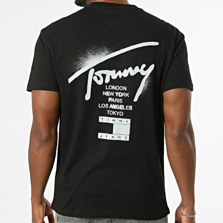 Tommy Jeans - Tee Shirt Regular Fit City Sign 2553 Noir