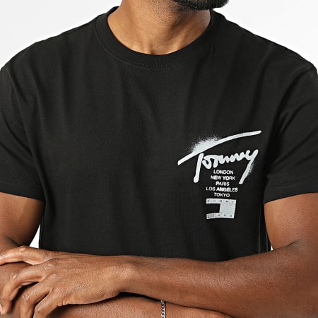 Tommy Jeans - Tee Shirt Regular Fit City Sign 2553 Noir