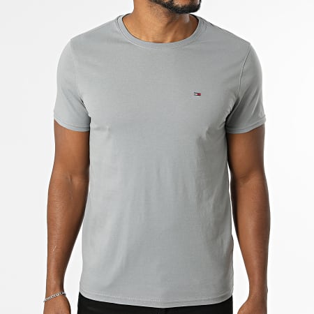 Tommy Jeans - Tee Shirt Slim Jersey 4411 Gris
