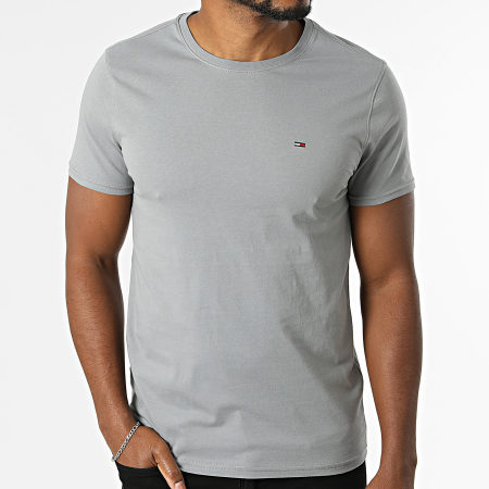 Tommy Jeans - Tee Shirt Slim Jersey 4411 Gris