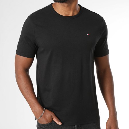 Tommy Hilfiger - Lot De 3 Tee Shirts 3870 Noir Gris Chiné Blanc