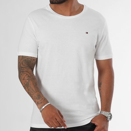 Tommy Hilfiger - Pack de 3 T-Shirts 3870 Preto Cinza Mesclado Branco