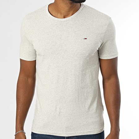 Tommy Jeans - Lot De 3 Tee Shirts 1579 Vert Foncé Gris Clair Chiné Gris