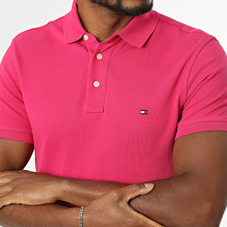 Tommy Hilfiger - Polo Manches Courtes Slim 1985 7771 Rose Fuchsia
