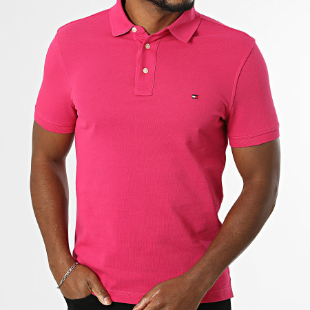 Tommy Hilfiger - Polo Manches Courtes Slim 1985 7771 Rose Fuchsia