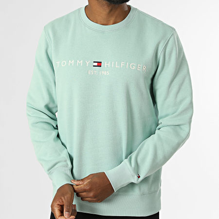 Tommy Hilfiger - Sweat Crewneck Tommy Logo 1596 Vert Clair