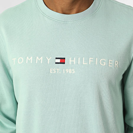Tommy Hilfiger - Sweat Crewneck Tommy Logo 1596 Vert Clair
